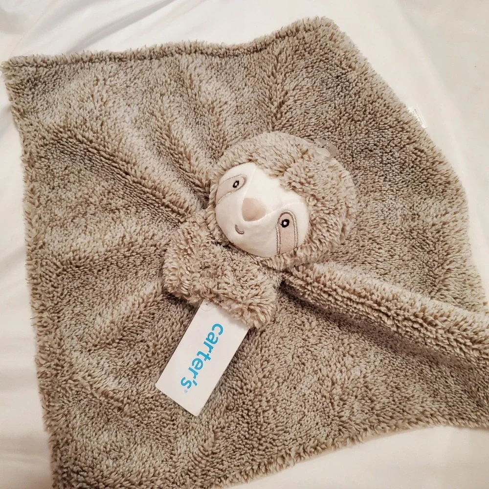 New Carter's Sloth Lovey Lovie Security Blanket 13